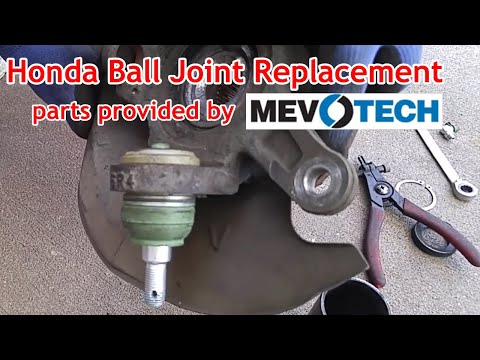 Видео: Замена шарового шарнира Honda Civic (2001 - 2005)