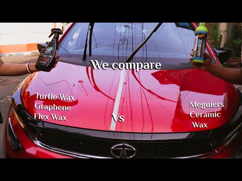 Видео: Turtle Wax Graphene Flex Wax против Meguiers Ceramic Wax #carpolish