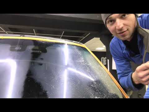 Видео: Полировка лобового стекла RANGE ROVER.