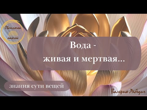 Видео: Вода - живая и мертвая | И как из мертвой воды сделать живую  #вода #силасознания #душа