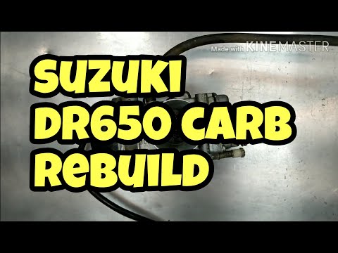 Видео: Suzuki DR650 1996 года, капитальный ремонт карбюратора, простоял 10 лет!!
