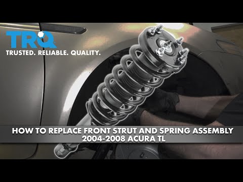 Видео: Как заменить переднюю стойку и пружину в сборе на Acura TL 2004-2008 годов