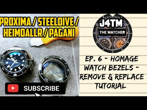 Видео: |J4TM| ⭐ Эп. 6 — Безели для часов Homage — Руководство по снятию и замене + дополнительная информ...