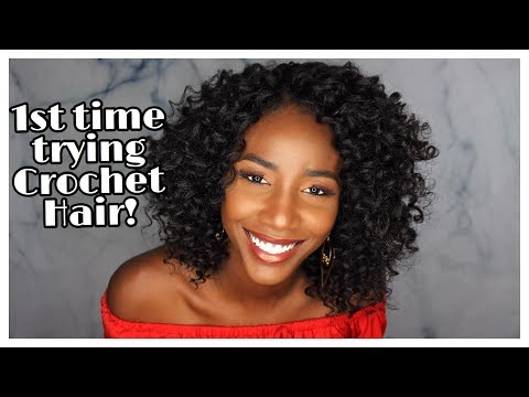 Видео: Моя первая причёска крючком | Freetress Wand Curl Crochet | Simply Subrena