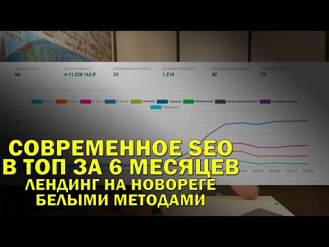 Видео: Белыми методами в ТОП за 6 месяцев, лендинг на новореге