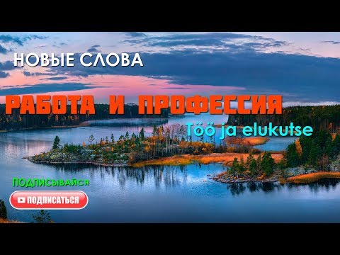 Видео: Эстонский язык | Eesti keel | #работа и #профессия - произношение слов