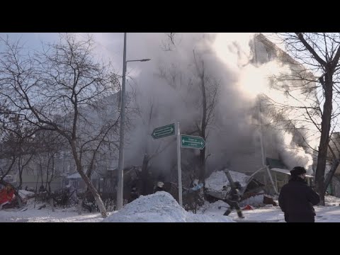 Видео: Жильцы общежития в Петропавловске боятся очередного ЧП