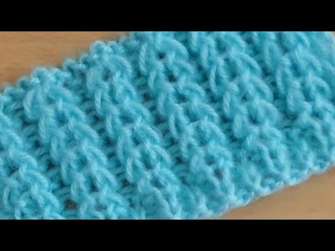 Видео: Красивый👍 объёмный узор спицами для  свитера, жилета, туники, кофточки.