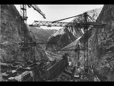 Видео: строительство - Токтогульской ГЭС