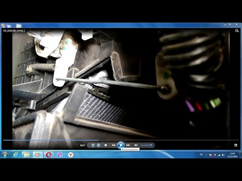 Видео: Крепление радиатора печки Сенс, Ланос.