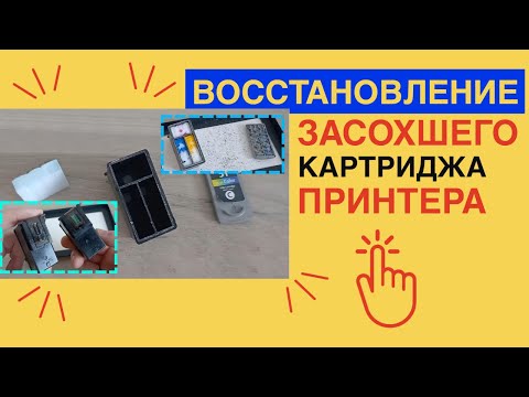 Видео: ВОССТАНОВЛЕНИЕ засохшего КАРТРИДЖА принтера / Чистим ЗАСОХШИЙ картридж