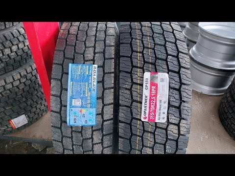 Видео: Сравнение грузовых зимних шин 315/70R22.5 Copartner CP159 и Roadlux/LongMarch LM701