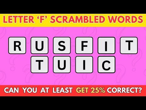 Видео: Игры в слова (10 букв) | 20 слов, начинающихся на букву «F» | Викторина «Угадай слово»