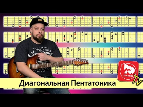 Видео: Диагональная Пентатоника - уроки игры на электрогитаре