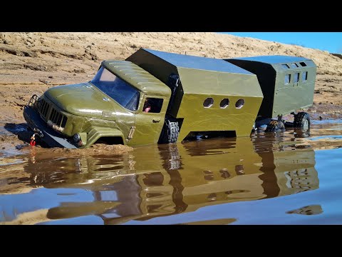 Видео: Вложил в ЗИЛ 131 15 000 р. и загнал в грязь! ... RC OFFroad 6x6