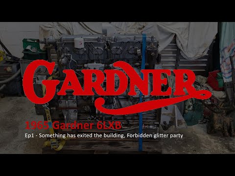 Видео: Неисправность двигателя Gardner 6LXB 180. Часть 1. Разборка. Что-то вылетело из здания!!