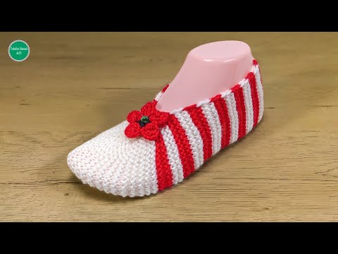 Видео: Очень легко вязание тапочки