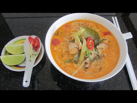 Видео: Как готовить тайский суп Том Ям clip cách nấu súp Tom Yum Thái tom yam recipe video Lẩu thái