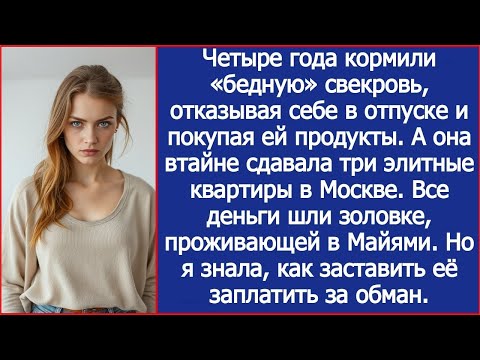 Видео: Четыре года кормили «бедную» свекровь, пока она отсылала деньги золовке, проживающей в Майями