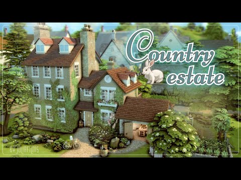 Видео: Загородное поместье🐰│Строительство│Country Estate│SpeedBuild│NO CC [The Sims 4]