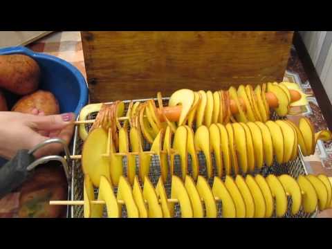 Видео: Аппарат для спиральных чипсов 5 серия