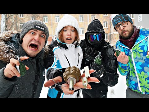 Видео: Кто последний отпустит гранату без чеки получит 100 000 рублей