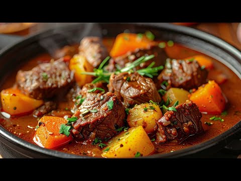 Видео: Самый вкусный говяжий гуляш всех времен для начинающих! Мясо тает во рту!