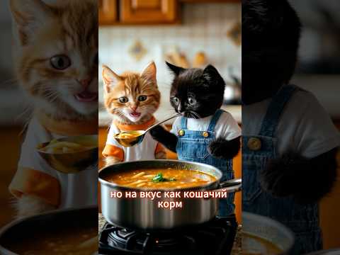 Видео: Челлендж готовки! Кто выиграет?🍕 #симбочка #cat #симба