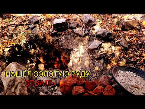 Видео: НАШЁЛ ЗОЛОТУЮ РУДУ В ОТВАЛАХ.