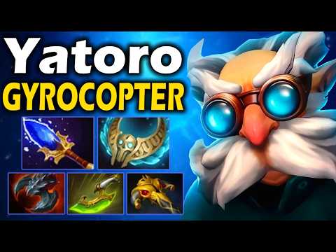 Видео: Яторо на Гирокоптере, Через Новый Билд! - Yatoro Gyrocopter 7.38 ДОТА 2