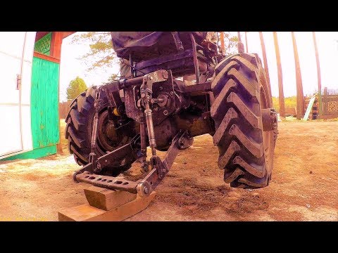 Видео: Дела гаражные. Сварка блока и испытания гидравлики самодельного минитрактора.