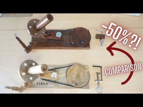 Видео: LYKKE против моталки и зонта Amazon Swift других производителей | Видео сравнения | Knitting Hous...