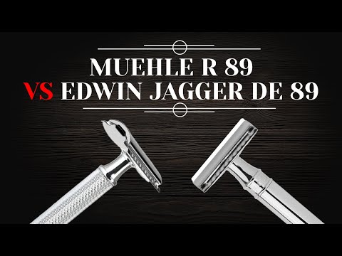 Видео: Бритвы Muehle R89 и Edwin Jagger DE89 разные или нет? Сравнение.