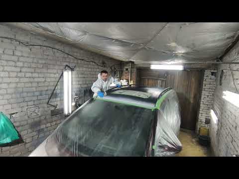 Видео: Покраска крыши Форд Гэлакси. Ремонт кузова Форд Гэлакси. Часть 6.