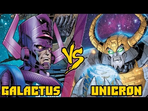 Видео: Галактус (Марвел) vs Юникрон (Трансформеры) / Galactus vs Unicron - Кто кого? [bezdarno]