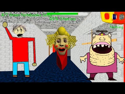Видео: Основы миссис Помп в классе и не уходи — мод Baldi's Basics V1.4.3