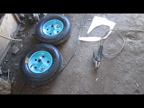 Видео: Задний адаптер к мотоблоку из г....на и палок - подробнее ! Tractor. Homemade