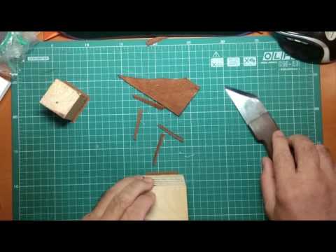 Видео: Стыкование края кожи