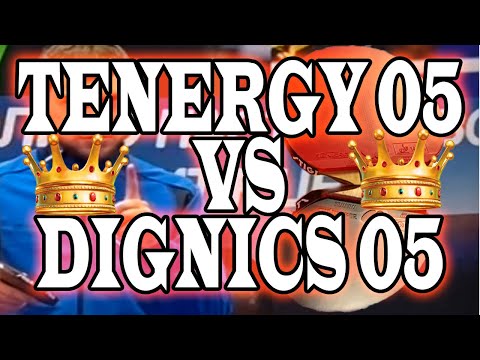 Видео: Настольный теннис для мажоров! Стоит ли переплачивать? Tenergy 05 против Dignics 05