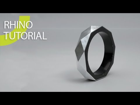 Видео: Rhino 3D Упражнение для начинающих # 07 (Кольцо)