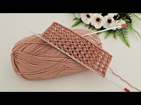 Видео: Элегантная и легкая модель вязаного жилета и шали двумя иглами