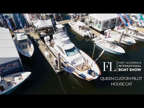 Видео: Мы нашли самый большой катер-кошку на выставке FLIBS 2025. Queen Custom Boats.