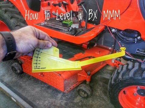 Видео: Как выровнять газонокосилку BX Mid Mount