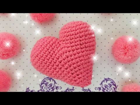 Видео: Объемное сердечко крючком/crochet heart/gehäkeltes Herz