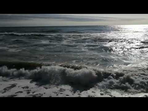 Видео: Звуки моря,🌊ветра, шум прибоя🎧 красивый морской вид для спокойного и крепкого сна🎁🙏