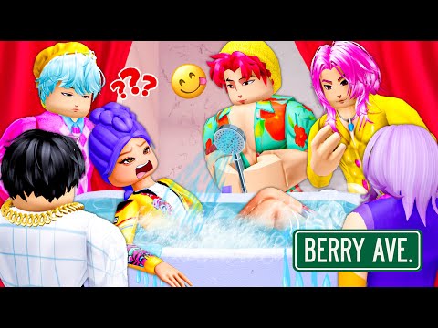 Видео: Я застрял с пятью горячими парнями из саджа в мужском общежитии! | Berry Avenue RP Story