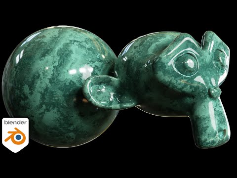 Видео: Процедурный материал Aqua Marble (урок по Blender)