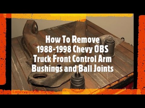 Видео: Разборка втулок и шаровых опор переднего рычага подвески грузовика Chevrolet OBS 1988-1998 годов