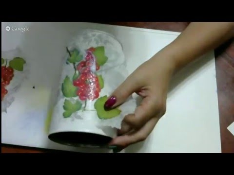 Видео: Декупаж и художественная подрисовка на металлической поверхности