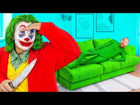 Видео: КАМУФЛЯЖНЫЕ ПРЯТКИ от ДЖОКЕРА на ВИЛЛЕ !